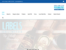 Tablet Screenshot of labels.ca